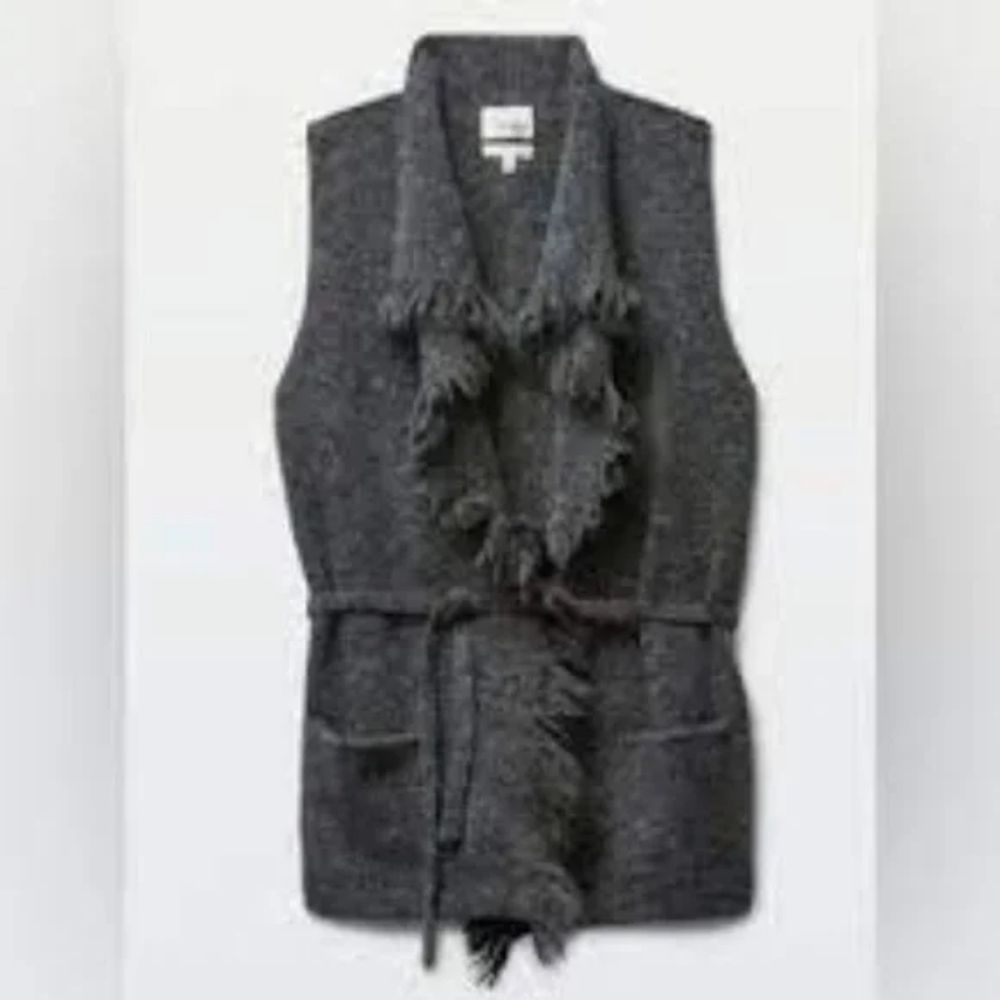 Aritzia Wilfred grey alpaca wool blend vest NWOT